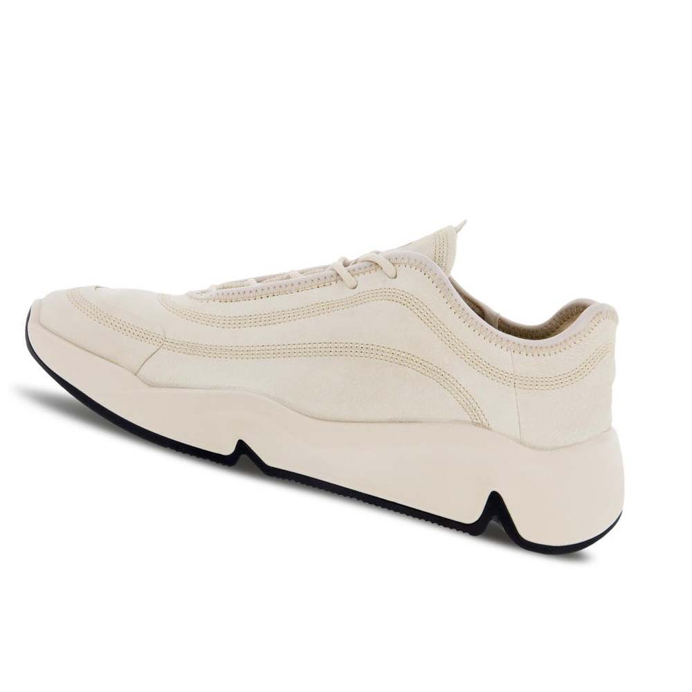 Men's Ecco Chunky Retro Casual Shoes White | Canada 461ZUT